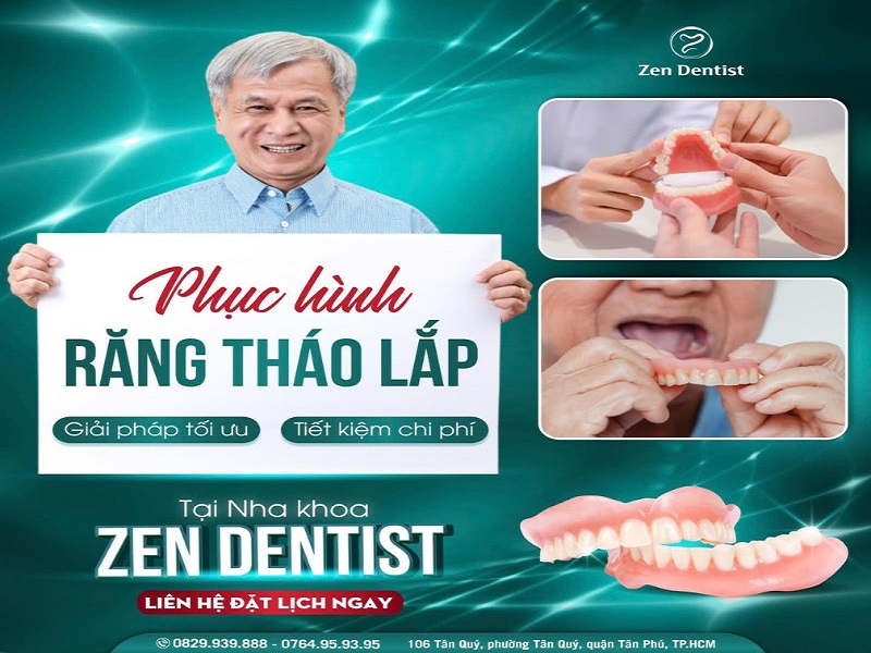 Chi phí trồng răng hàm giả tháo lắp bao nhiêu tiền?