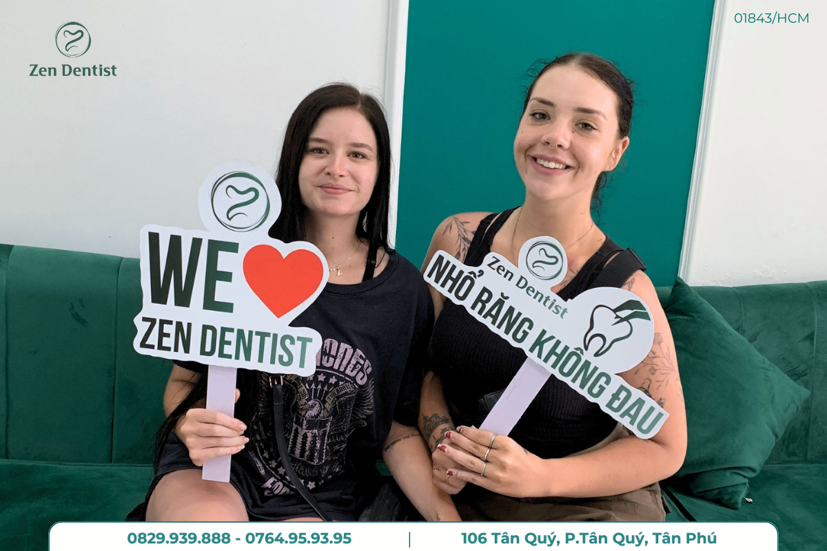 Khách hàng trải nghiệm dịch vụ tại Zen Dentist