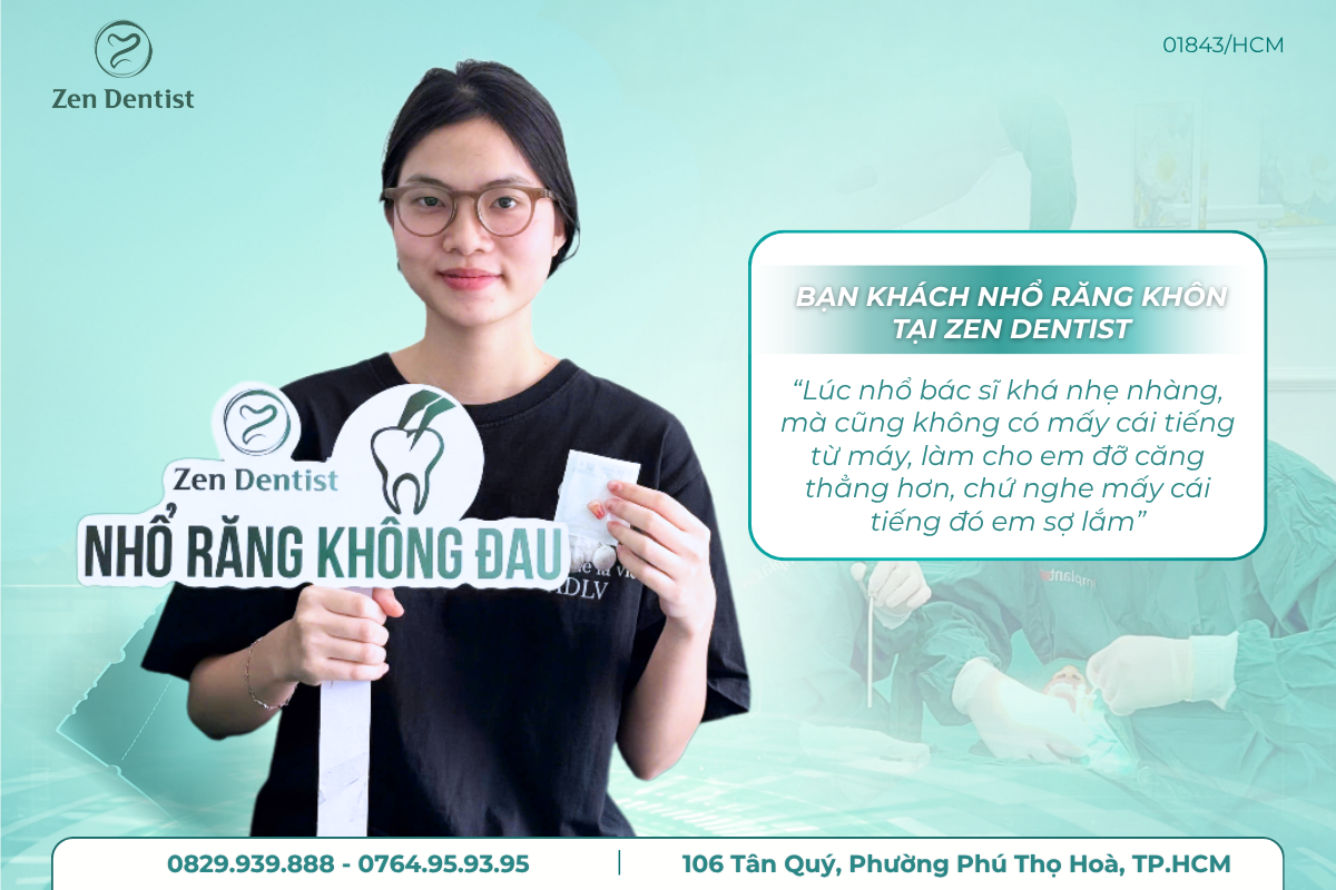 Nhổ răng không đau Tân Phú uy tín