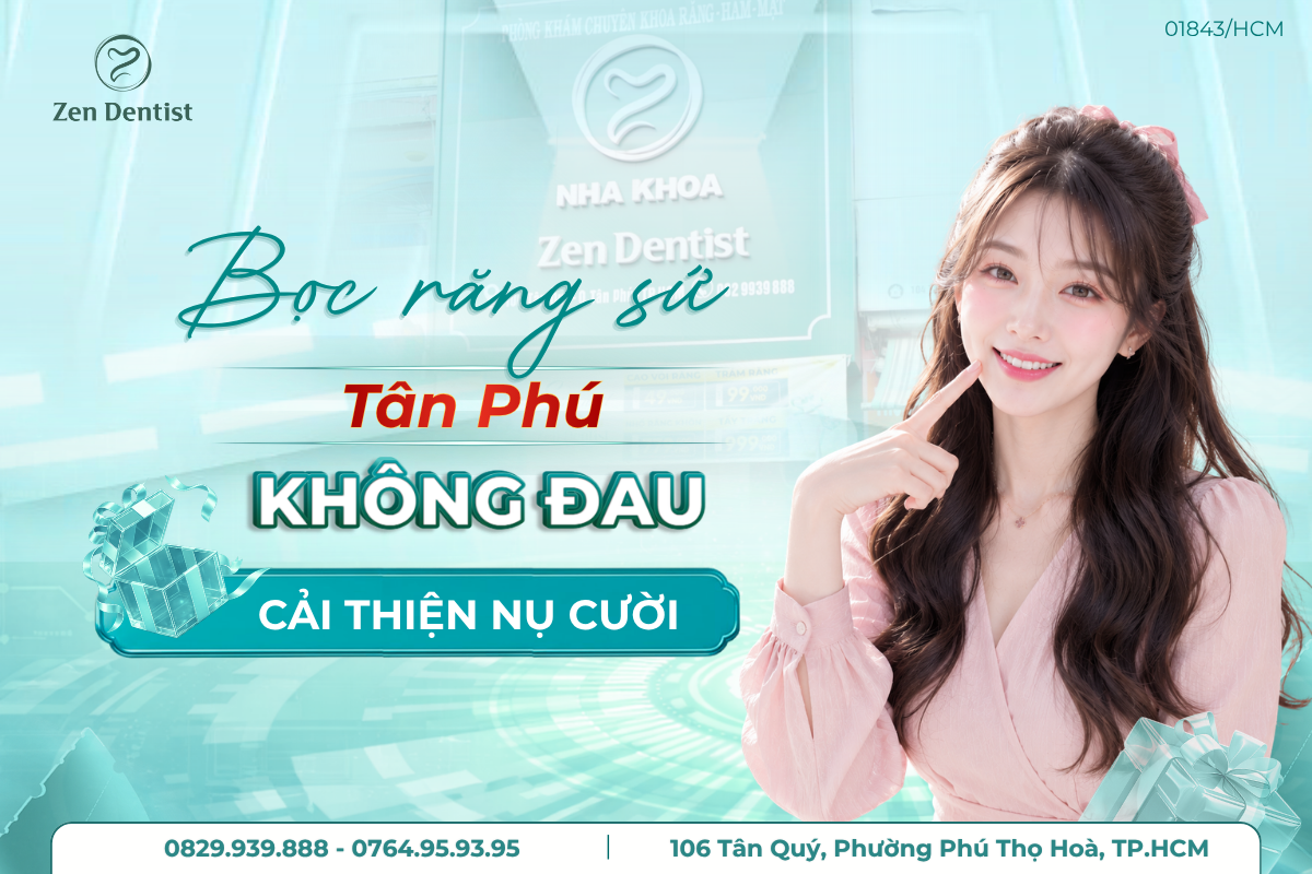 bọc răng sứ Tân Phú không đau
