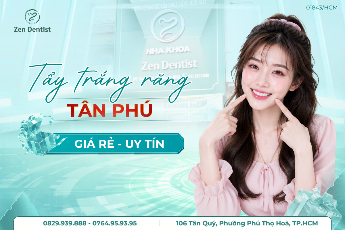 tẩy trắng răng giá rẻ Tân Phú