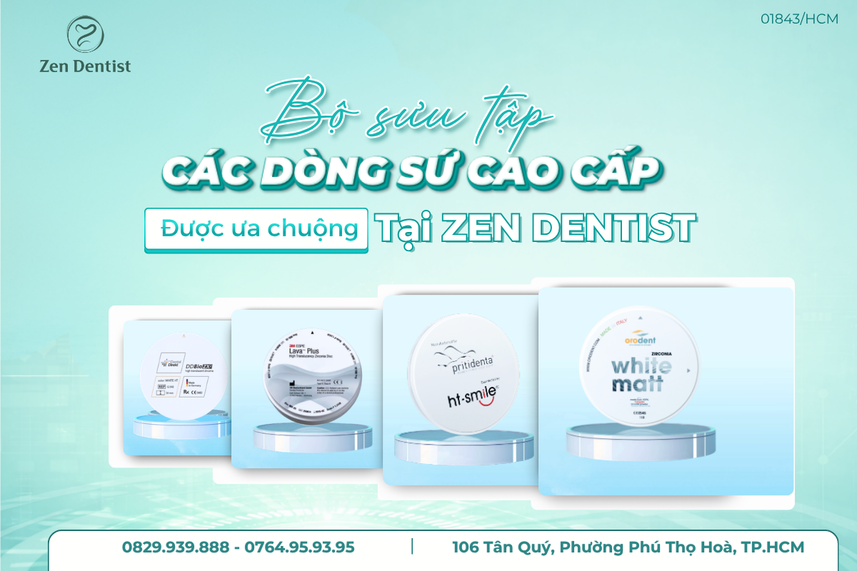 Bộ sưu tập các dòng răng sứ phổ biến cao cấp 