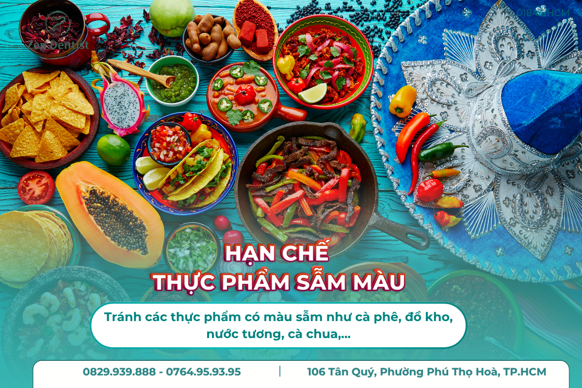 Hạn chế thực phẩm sẫm màu