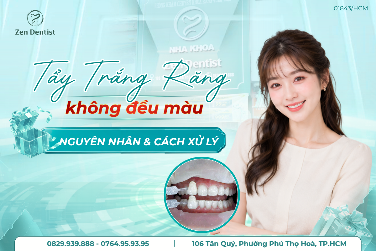 tẩy trắng răng không đều màu