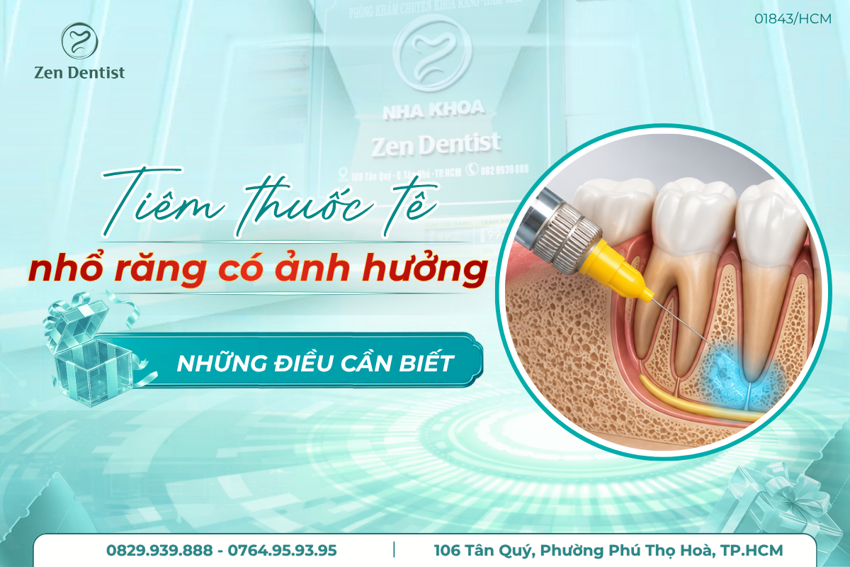 tiêm thuốc tê nhổ răng có ảnh hưởng gì không